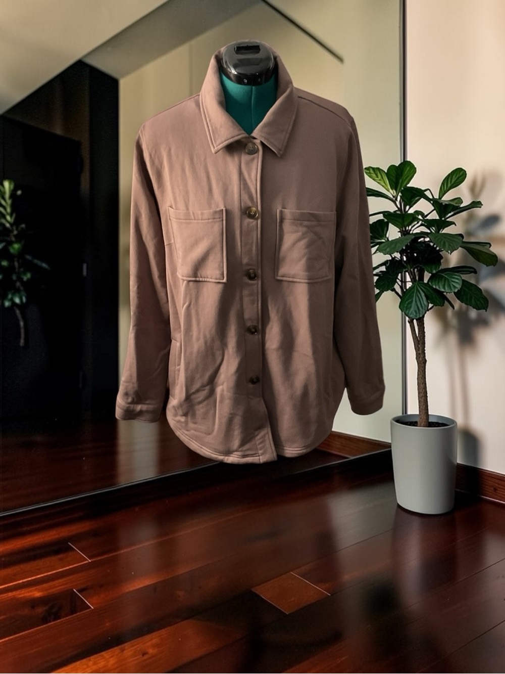torrid Button-Front Lightweight Shirt Jacket P:27” L:33”